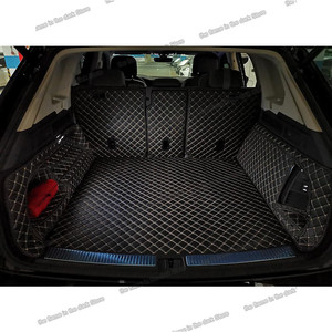 De coche de cuero Mat tronco de carga del trazador de líneas para Volkswagen <span class=keywords><strong>Touareg</strong></span> 2010, 2011, 2012, 2013, 2014, 2015, 2016, 2017, 2018, 2019, 2020 trasero vw - Product Image 3