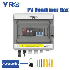 <span class=keywords><strong>YRO</strong></span> 1 en 1 salida 600V PV combinador Caja impermeable IP65 cadena personalizable combinación caja de bloqueo de llave segura Kahong Pangkombinasyon - Product Image 4