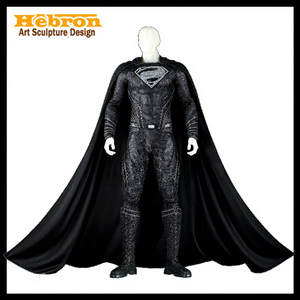 <span class=keywords><strong>Superman</strong></span> noir personnalisé de haute qualité pour hommes adultes # Collection Personnelle : Costumes et Robes de Personnages de Films pour Cosplay et Jeu de Rôle - Product Image 1