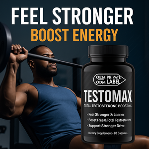 แคปซูลเสริมอาหารสำหรับผู้ชาย OEM Man Plus ผสมตองกัตอาลี มาคา โยฮิมเบ และไตรบูลัส - Product Image 2