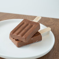 Abink Magical Crispy Chocolat Saveur Crème Glacée Tendance Popsicle avec Texture Magique Lait Laitier Boîte et Sac Emballage