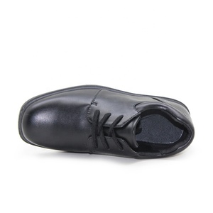 Zapatos de cuero negros para niños, calzado escolar cómodo, barato, venta al por mayor - Product Image 3