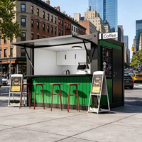 Usine de conteneurs : Maisons portables personnalisables, boutiques de détail, bars à café, maisons modulaires à bas prix à vendre, magasins préfabriqués