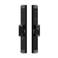 Serrure de porte intelligente étanche, fine, à empreinte digitale, en alliage de zinc, Tuya Wifi TTlock, entrée sans clé, serrure de porte électronique pour la maison