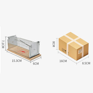 Trampas para animales de madera ecológicas para exteriores, trampas para ratones humanas cuadradas pequeñas, conejos, pájaros, mosquitos, caja empaquetada de uso agrícola de alto costo - Product Image 6