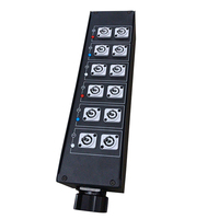 Boîtier d'alimentation Socapex 19 broches vers 6 prises Powercon pour équipement d'éclairage de scène
