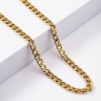 Vente en gros 3mm 5mm plusieurs tailles collier cubain couleur acier inoxydable chaîne NK hommes pour collier pendentif mode accessoires de bricolage