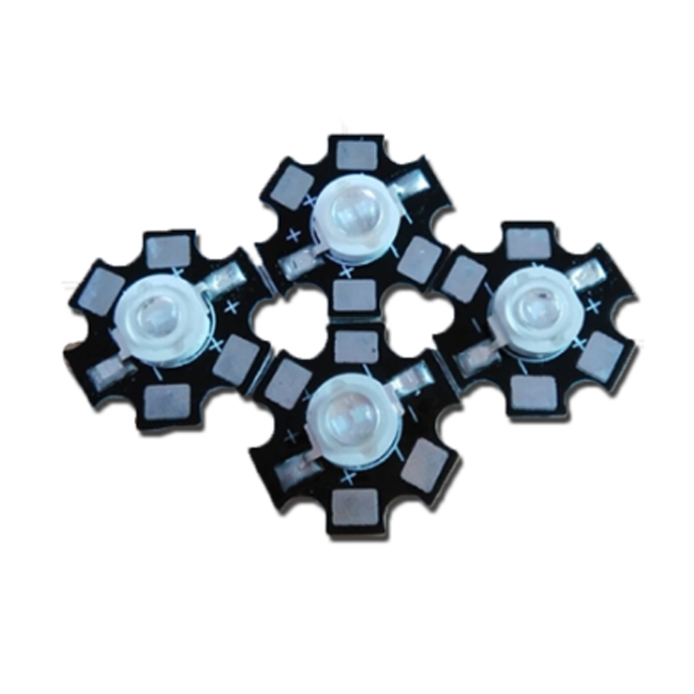 Высокомощный светодиодный Кристалл Tai wan 3 Вт 1 Вт со звездным алюминиевым радиатором PCB