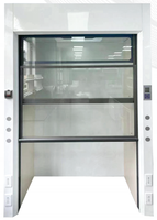 Meubles de laboratoire moderne walk-in biologique résister aux produits chimiques marcher dans la hotte de laboratoire hotte pour placard à fumée canalisée avec ventilateur