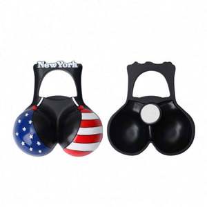 Abridor de botellas con pegatina para refrigerador, abridor de botellas de regalo conmemorativo de viaje personalizado de aleación de Zinc - Product Image 5