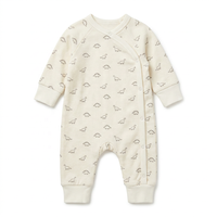 Combinaison décontractée de luxe pour bébé en coton premium 100% doux, longueur cheville, nouvelle arrivée, double gaze, fermeture éclair bidirectionnelle, respirante et lavable