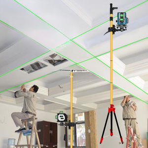 Accessoire de niveau <span class=keywords><strong>laser</strong></span>, tige télescopique, aluminium industriel OEM, peint par pulvérisation, support de levage à commande au <span class=keywords><strong>pied</strong></span> de 4 mètres, modèle 004 1 - Product Image 3