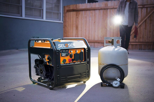 Générateur à essence 4 temps 4500W le plus vendu, 50/60 Hz, 3.5/4.5KW, 12A 20A 30A, avec démarrage par lanceur et démarrage automatique HSAMZ-Portable - Product Image 3