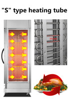Rôtissoire de poulet électrique commerciale restaurant vertical four rotatif de poulet à vendre