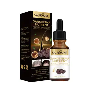 SAUVASINE Black Ganoderma Lucidum White Black Hair Solution Hair Care And Moisturizing Hair Repair Massage Essence