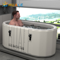 Baignoire à glace gonflable en PVC pour l'extérieur avec logo personnalisé, structure Drop Stitch