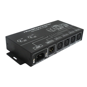 AC100-240V Giải Pháp Sự Kiện 4 Chiều Tín Hiệu DMX512 Bộ Chia Đầu XLN Rj45 Bộ Phân Phối Đèn Sân Khấu - Product Image 3