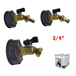 S60X6 T IBC Tank Connecter to Nipple/snap for Water Storage <b>Quick</b> <b>Connector</b> Rain Barrel Tap Adapter Tank Rainwater Pipe Vale - Product Image 4