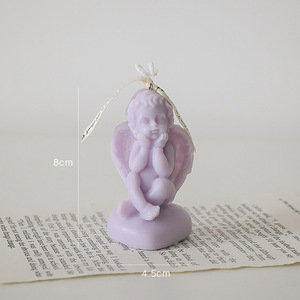 Vente en gros Offre Spéciale nouveauté petit Angle bébé en forme d'ange parfumé cadeau de bougie d'art - Product Image 6