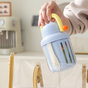 Portable Fruit Washing Lunch Box Detachable <b>Vegetable</b> Cleaner <b>Storage</b> Container With Handle for Office School Picnic - Product Image 2