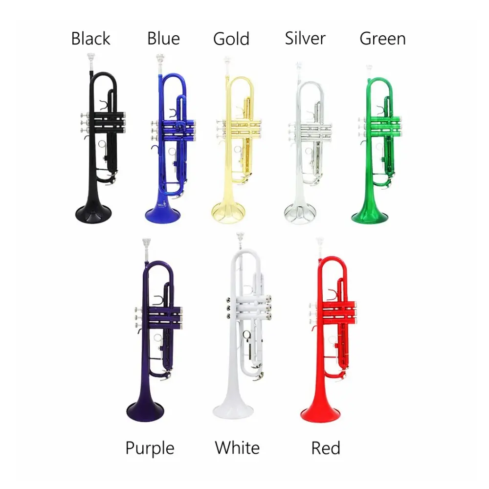 JELO AY-GY0044 Professional Entry-level B Flat Trumpet Brass Tube for Playing Flute and Trumpet Brass Instruments