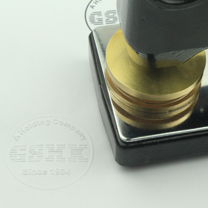 Sello de Grabado Personalizado de Latón para Escritorio, Sello de Grabado Resistente con Logotipo Empresarial/Sello de Grabado para Bodas, Venta al Por Mayor - Product Image 3