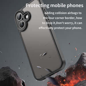 Chống Sốc <span class=keywords><strong>4</strong></span> Góc <span class=keywords><strong>TPU</strong></span> PC Da Cảm Thấy Trường Hợp Điện Thoại Trong Suốt Frosted Bìa <span class=keywords><strong>Shell</strong></span> Đối Với <span class=keywords><strong>Apple</strong></span> <span class=keywords><strong>iPhone</strong></span> 17 - Product Image 3