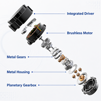 Module de moteur articulé intégré avec contrôle de vitesse 16 Nm 100 tr/min, actionneur de joint robotique à couple élevé pour robot humanoïde et automatisation