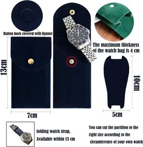 Estuche Rectangular para Reloj Embers, Azul, Negro, Verde, <span class=keywords><strong>Caja</strong></span> de Reloj de Terciopelo, <span class=keywords><strong>Caja</strong></span> de Regalo, Almacenamiento de Viaje, Duradero, Portátil, Protector de Polvo para Reloj Rolex - Product Image 6