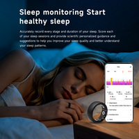 Boîtier en acier brossé pour bague connectée, processus de tréfilage, livraison rapide, surveillance de l'oxygène sanguin, du fitness, du sommeil et du stress