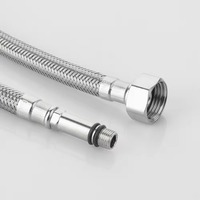 Tuyau flexible tressé en acier inoxydable 304 pour robinet de lavabo de salle de bain