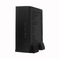 Boîtier d'ordinateur HTPC Zeromaster Mini ITX, châssis de bureau, boîtier HTPC Mini ITX, alimentation CC avec support