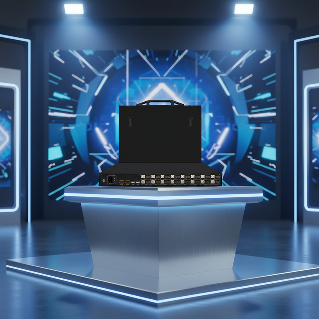 4K UHD 17.3" / 18.5" 1U Rack KVM Switch 8-Port Hotkey OSD Control, 4/8/16-Port Drawer Console Available