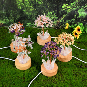 The Latest Creative Crystal Products Healing 7 <b>Chakra</b> Lucky <b>Tree</b> LED Lamp for Home Dec - Product Image 4