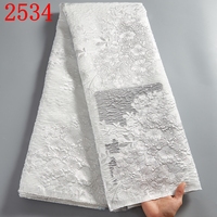 Broderie africaine nigérian brocart dentelle tissu pour femmes robe 5 YDS français Tulle dentelle tissu pour la fête 2534