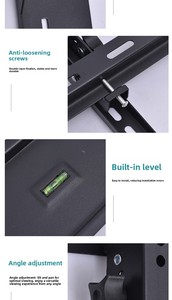 حامل تلفزيون ثابت دوار من الفولاذ للتلفزيونات LED/LCD مقاس <span class=keywords><strong>26</strong></span>-65 بوصة متوافق مع معيار VESA 400×400 - Product Image 3