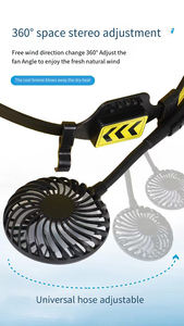 HBC 안전 헬멧 외부 팬 사이트 헬멧 환기 냉각 선 스크린 모자 여름 시원한 안전 헬멧 - Product Image 5