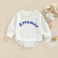 Combinaison bébé personnalisée à col rond, manches longues, en coton, avec fermeture à boutons sur le bas, combinaison une pièce, sweat-shirt de Noël, combinaison pour nouveau-né