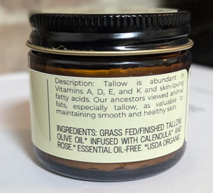 Balsamo Naturale al Sego di Manzo Montato con Etichetta Privata, 100% Naturale e Biologico da Bovini Alimentati a Erba, per Viso e Corpo - Product Image 2