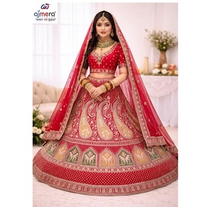 Lehenga Choli de mariage moderne et élégant, tenue de fête nuptiale, collection de créateurs ethniques indiens, réversible, séchage rapide - Product Image 1