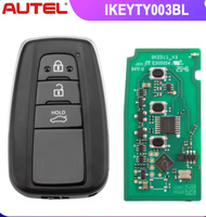 Clé intelligente universelle Autel pour IKEYTY8A3AL IKEYTY8A3BL IKEYTY8A4AL, clé télécommande intelligente à écran tactile à 3 boutons, type 4D 8A KM100