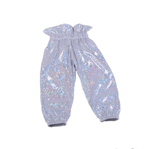 Wholesale Baby <b>Girl</b> Long Leg Knitted Ruffle Hem <b>Flared</b> Waist Thin Christmas Snowflake Printing Spring Autumn Winter Pants - Product Image 2