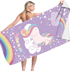 <span class=keywords><strong>Serviette</strong></span> et couverture <span class=keywords><strong>de</strong></span> plage en microfibre compressée à séchage rapide, écologique, imprimée <span class=keywords><strong>licorne</strong></span>, design populaire pour enfants, vente en gros - Product Image 6