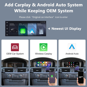 Pantalla Táctil Multimedia Inalámbrica Apple CarPlay Linux para Automóvil, para BMW Serie 5 3 E60 E61 E62 E63 E90 E91 E92 E93 Sistema CCC CIC - Product Image 3
