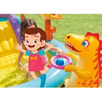 Piscine gonflable portable pour enfants Intex 57135, parc des dinosaures, divertissement en plein air pour l'été