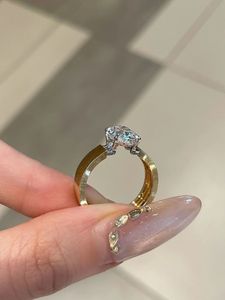 Bague de mariage pour homme Xinfly personnalisée en or 14K 18K avec diamant ovale de 2,07 ct cultivé en laboratoire, finition brossée, style tendance - Product Image 3