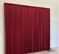 Tissu de fond uni pour décoration de scène de mariage, toile de fond de mariage en soie de lait, servant de base pour le rideau de décoration.