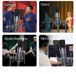 Pour Takstar SM-10 Microphone d'<span class=keywords><strong>enregistrement</strong></span> de bureau professionnel <span class=keywords><strong>Home</strong></span> <span class=keywords><strong>Studio</strong></span> micro à condensateur filaire pour équipement d'<span class=keywords><strong>enregistrement</strong></span> vocal - Product Image 4