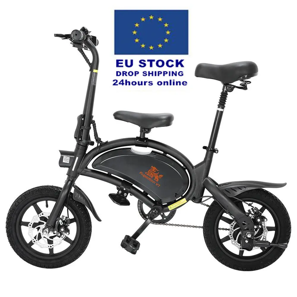 מניות איחוד אירופי החובה משלוח Kugoo קירין B2/V1 14 אינץ שומן צמיג מתקפל חשמלי טוסטוס אופני 48V 400W 45 KM/H אופניים חשמלי אופני אירופה