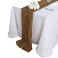 Chemin de table en polyester transparent personnalisable, style européen, pour la décoration de banquets d'hôtel et de mariages, vente en gros transfrontalière